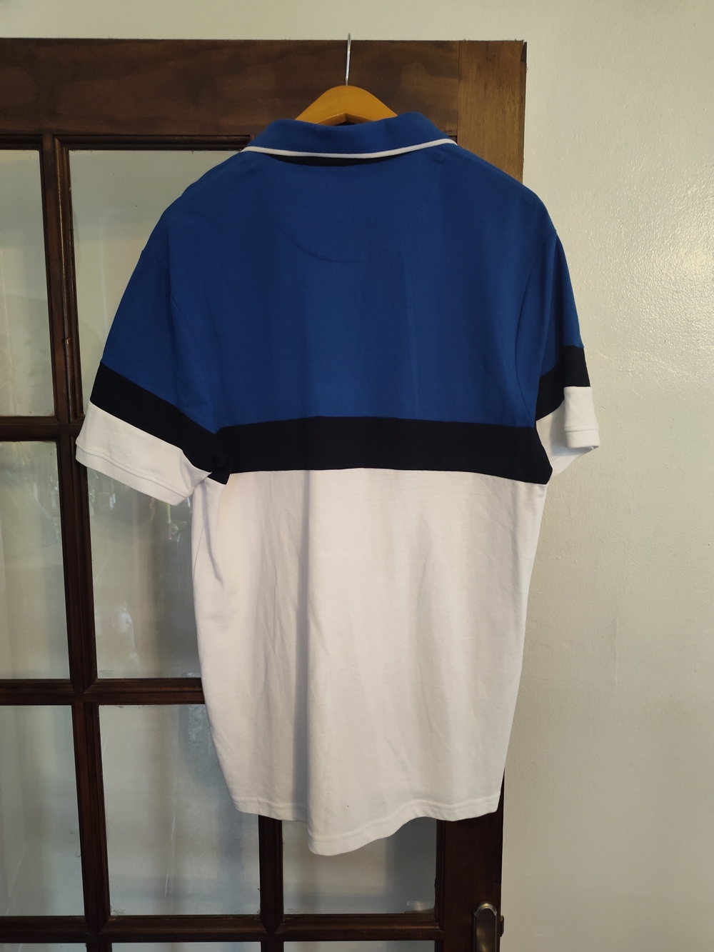 Arrow Blue, Black & White Colorblock Polo - Picture 2 of 2